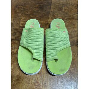 Ryka Margo Slide Sandals Women’s 10 Green Mesh Comfort Slip-On Water Mules
